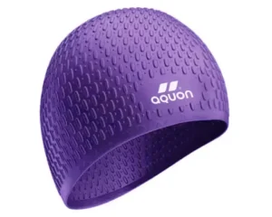 Gorro silicona Bubble pelo largo (violeta) AQUON