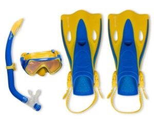 set aletas + snorkel hero junior aqualung