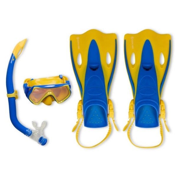 set aletas + snorkel hero junior aqualung set aletas + snorkel hero junior aqualung